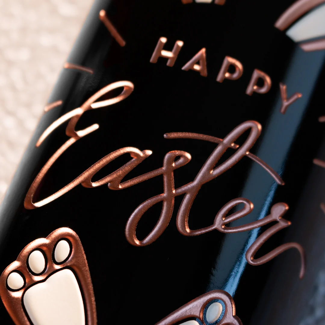 Easter Bunny Etched Wine - Image 2