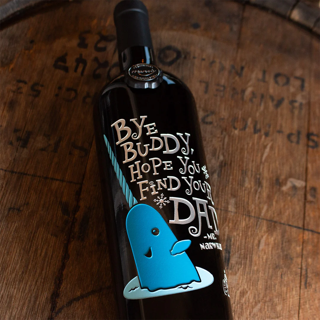 Elf Mr. Narwhal Etched Wine - Image 5