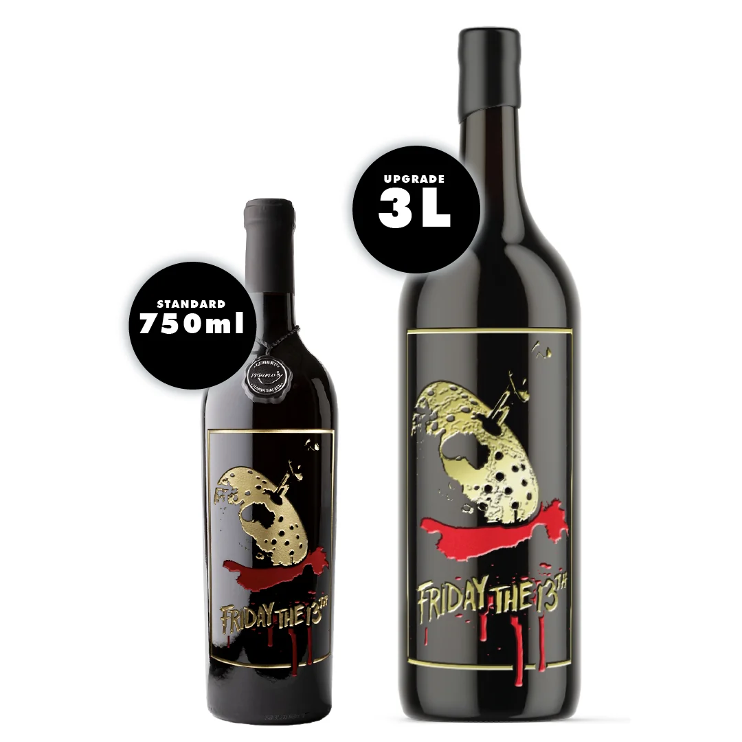 Friday the 13th Poster Etched Wine - Image 8