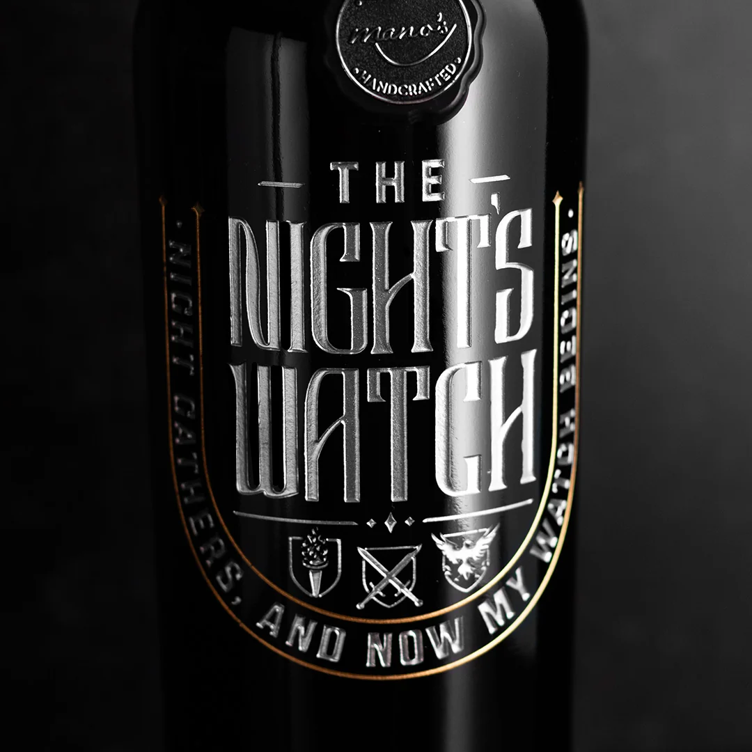 Game of Thrones Nights Watch Etched Wine - Image 2