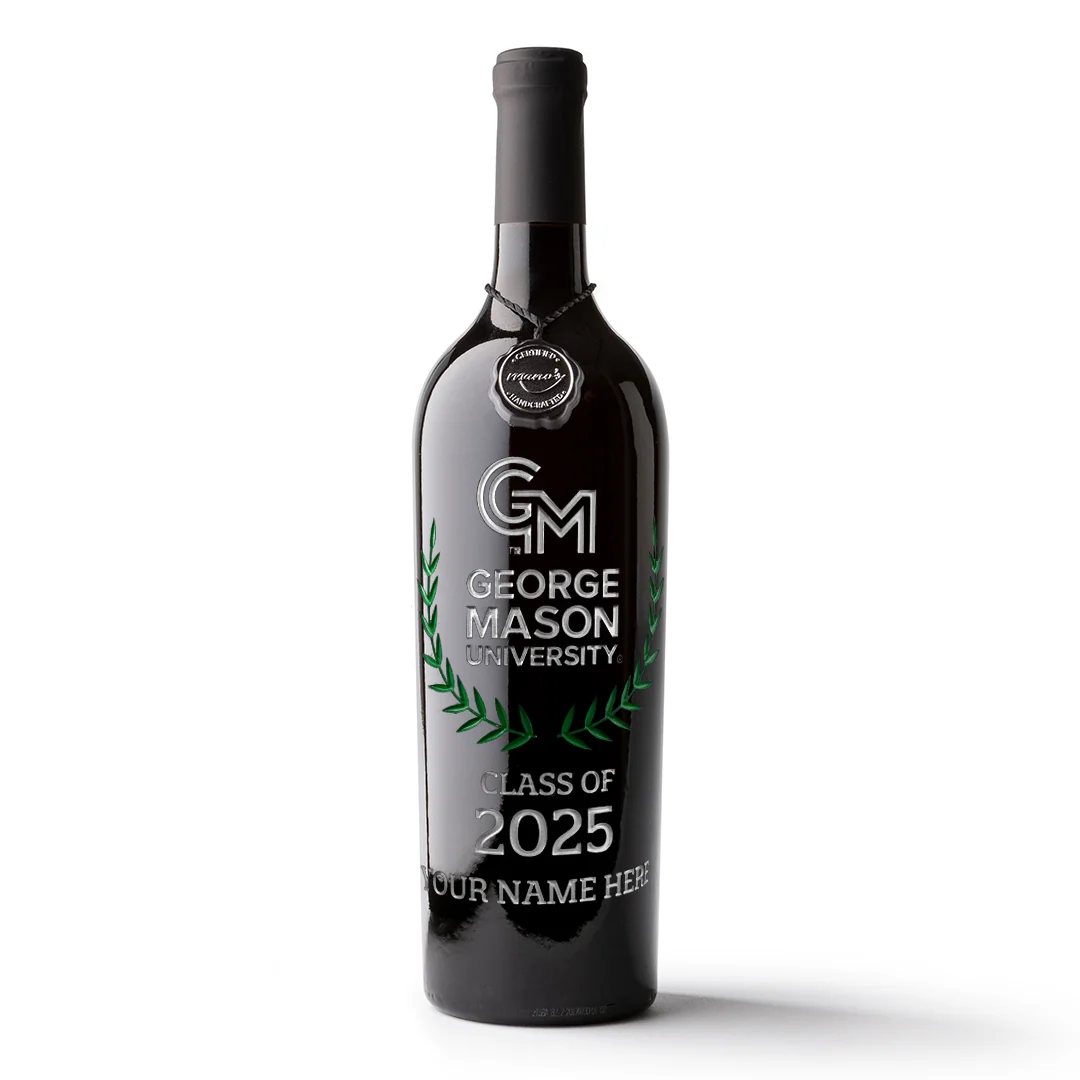 George Mason University Custom Alumni Etched Wine - Image 5