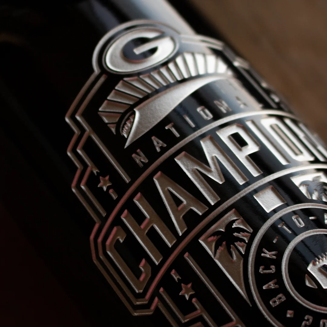 Georgia 2022 National Champions Logo Display Bottle - Image 3