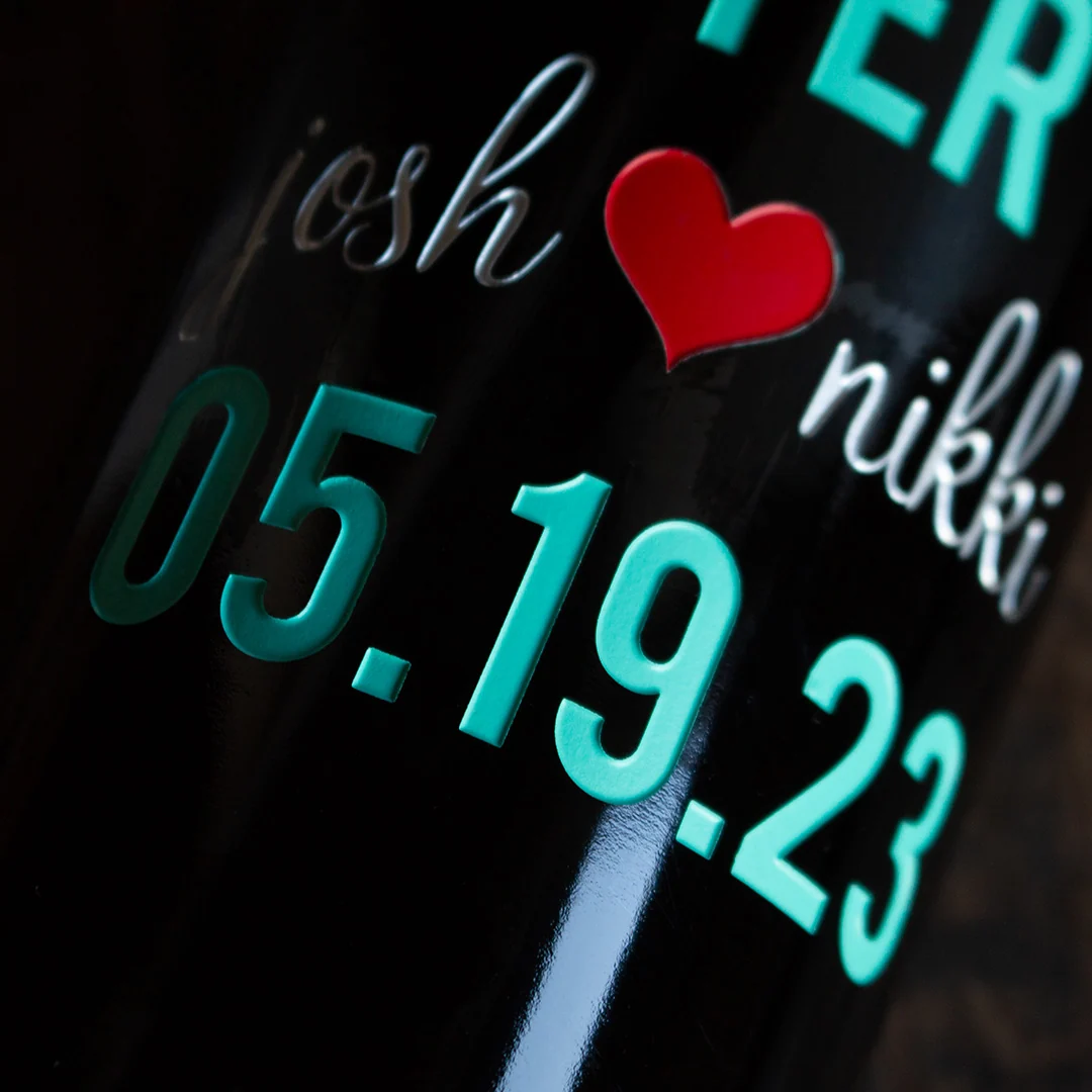 Happily Ever After Custom Etched Wine Bottle - Image 4