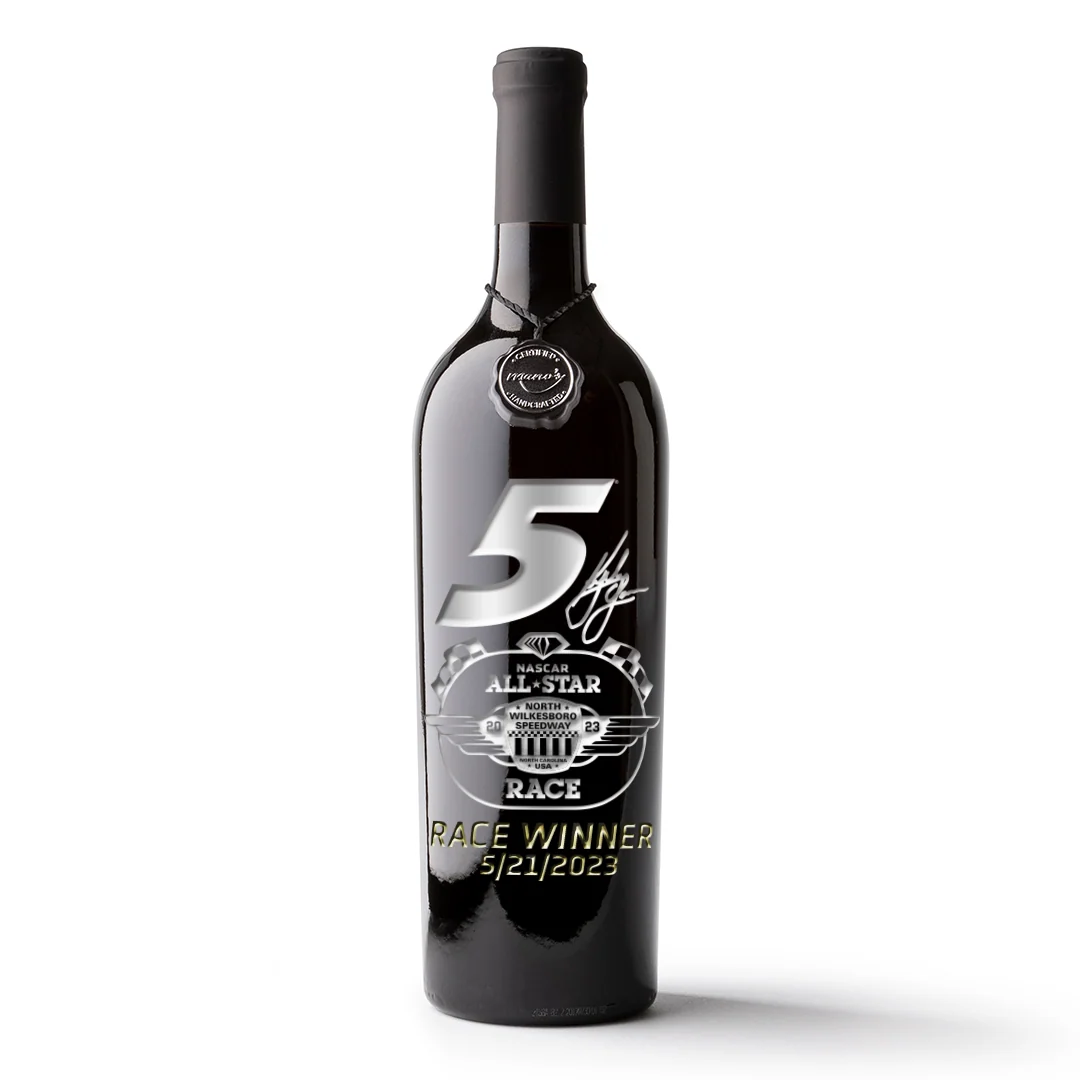 Kyle Larson #5 All Star Race Winner Etched Wine