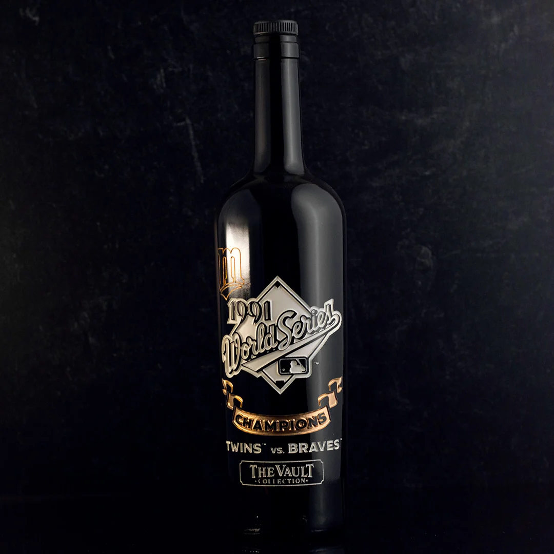 Minnesota Twins 1991 World Series Vault Etched Wine - Image 5