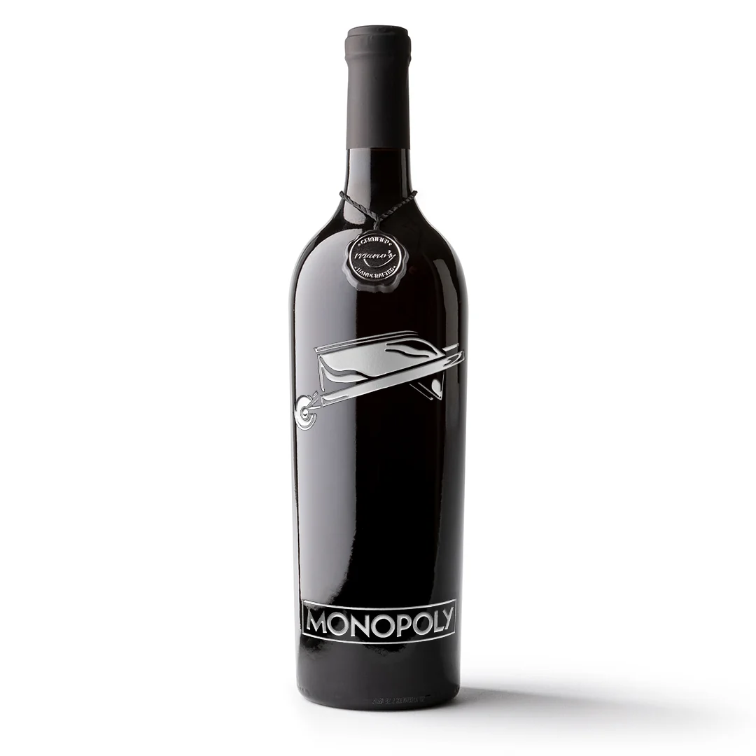 Monopoly Classic Game Piece Etched Wine - Image 10