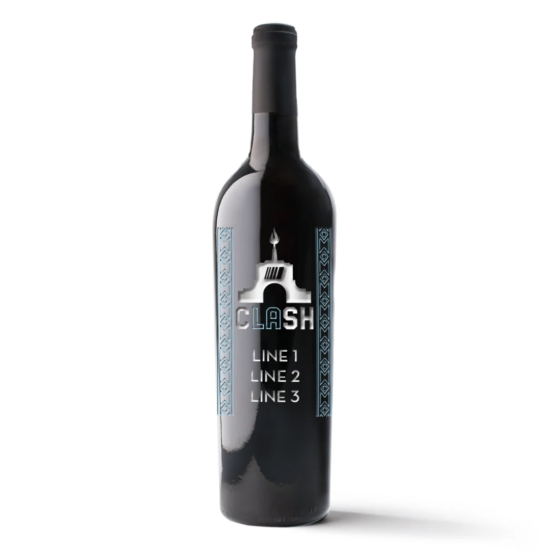 NASCAR 2024 Clash Custom Etched Wine Bottle - Image 3