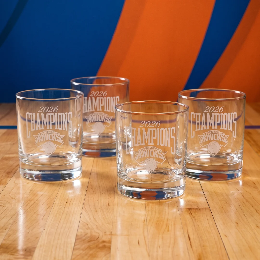 New York Knicks 2026 Champions Satin Frost Rocks Glasses - Image 4