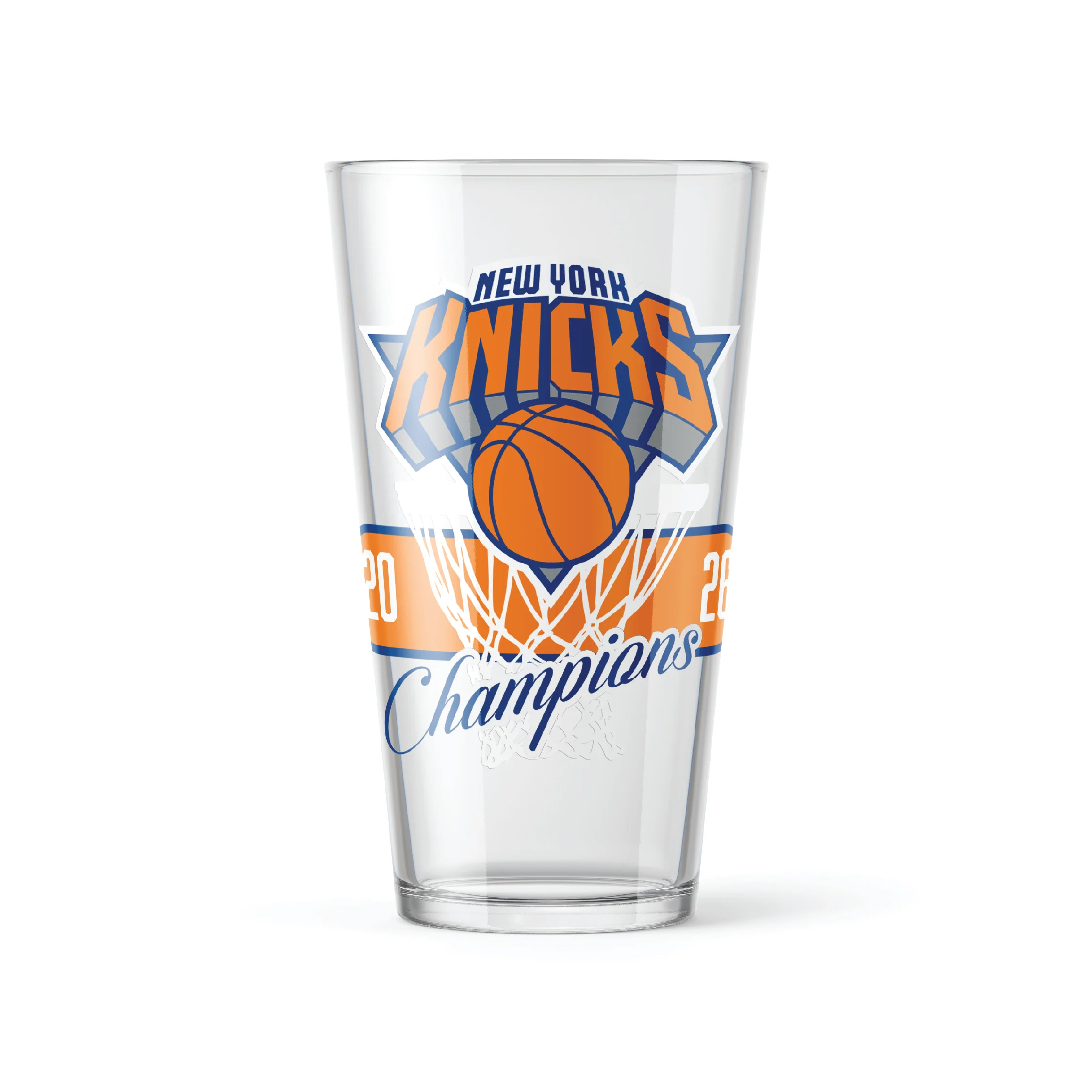 New York Knicks 2026 Champions Screenprint Pint Glasses - Image 3