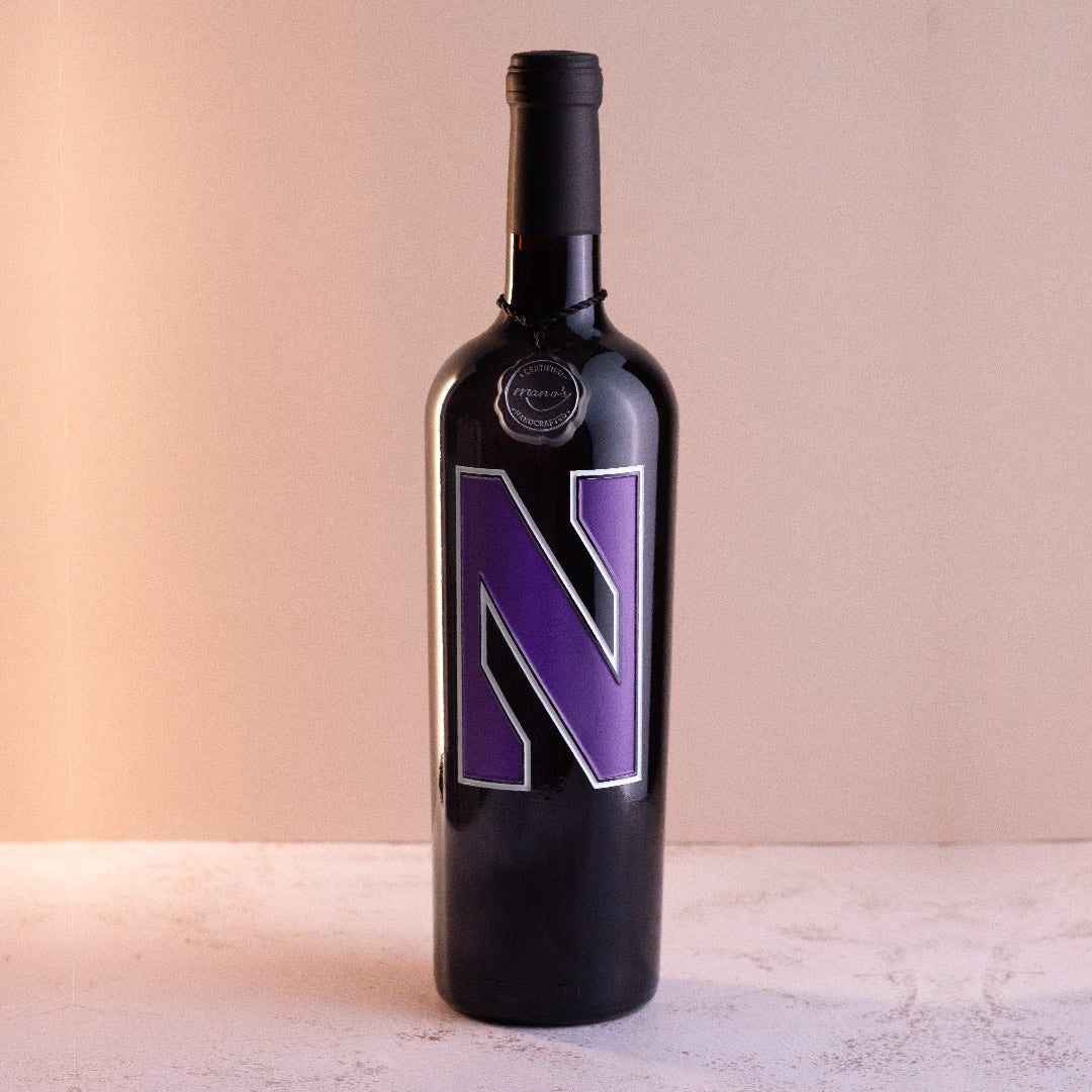 Northwestern University Logo Etched Wine - Image 6