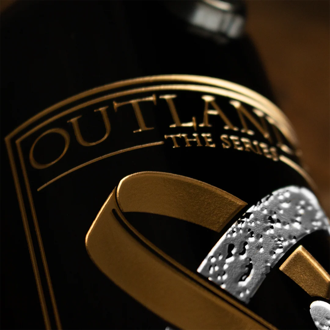 Outlander Wedding Rings Etched Wine Bottle - Image 4