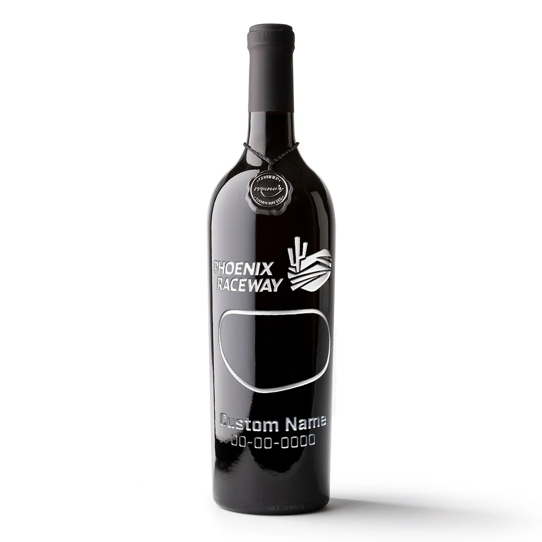 Phoenix Raceway Custom Name Etched Wine - Image 4