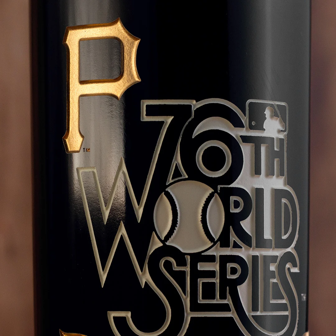 Pittsburgh Pirates 1979 World Series Vault Etched Wine - Image 3