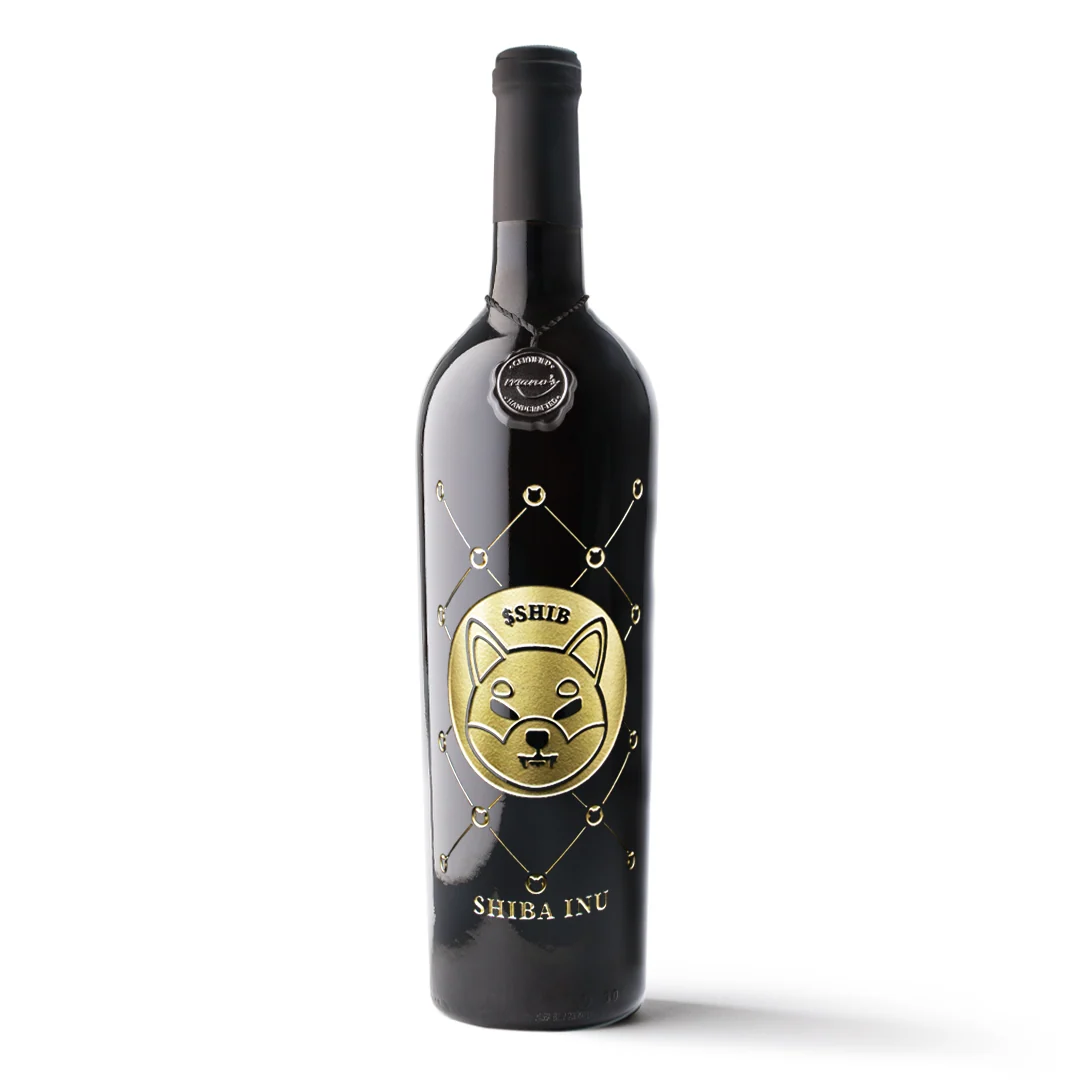 Shiba Inu Token Etched Wine