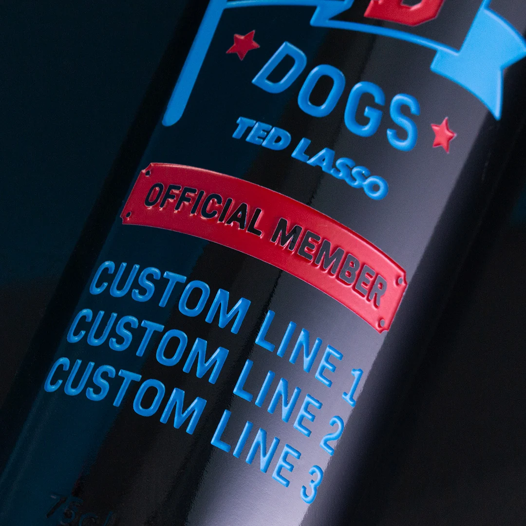 Ted Lasso Diamond Dogs Custom Etched Wine - Image 3