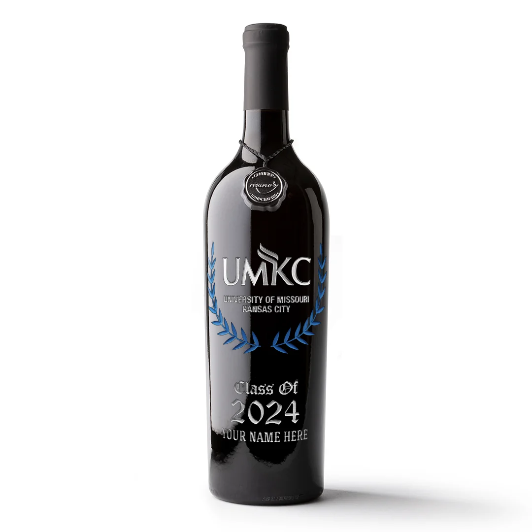 UMKC Custom Alumni Etched Wine - Image 5