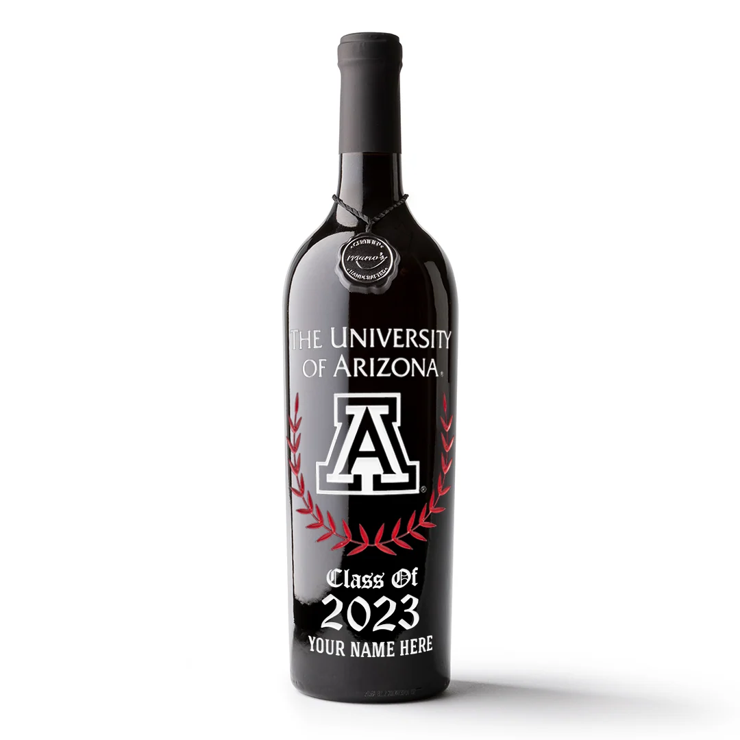 University of Arizona Custom Alumni Etched Wine - Image 4