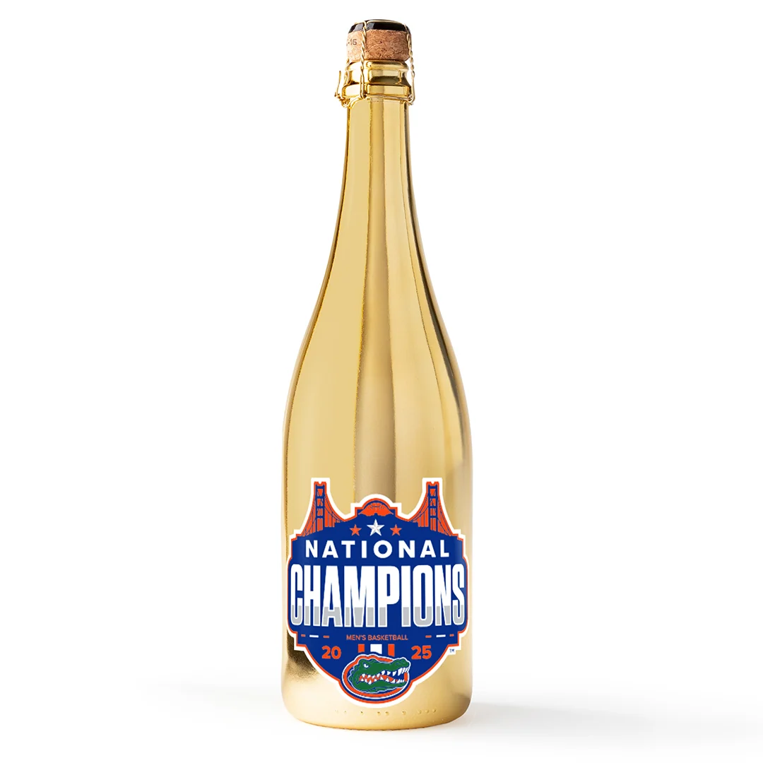 University of Florida 2025 National Champions Metallic Gold Bubbly