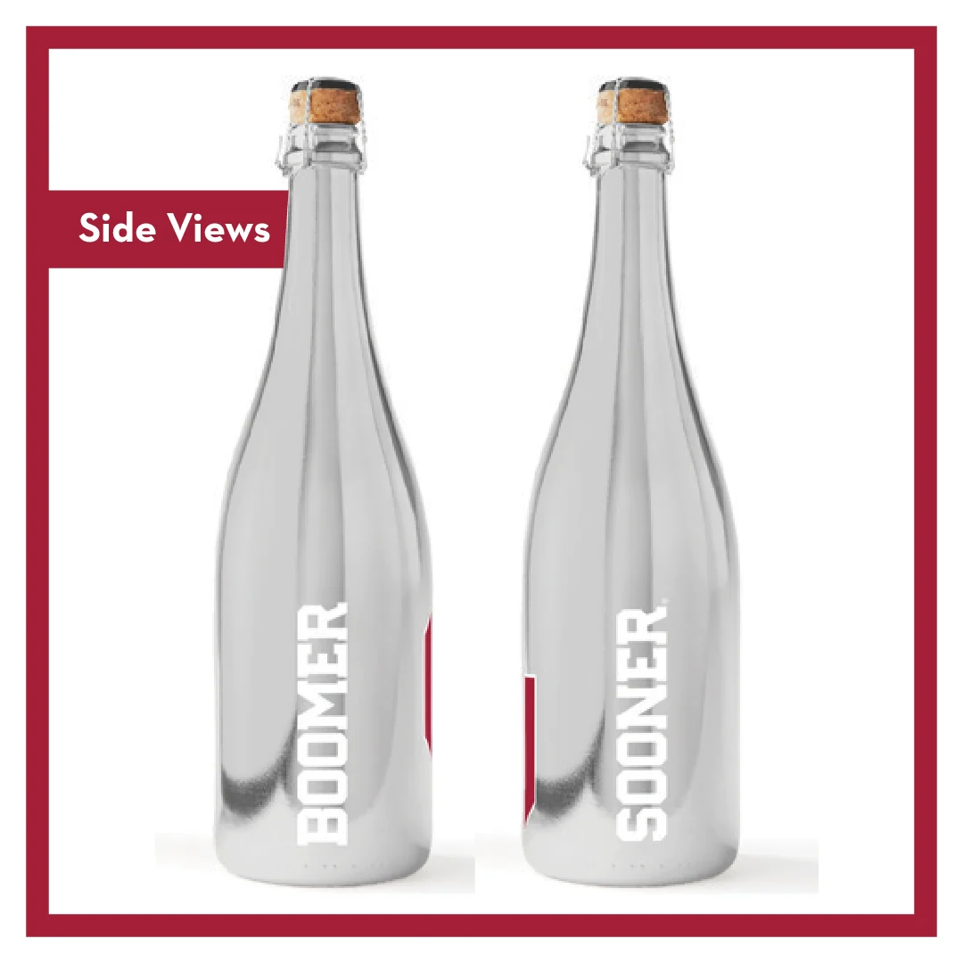 University Oklahoma Boomer Sooner Bubbly - Image 4