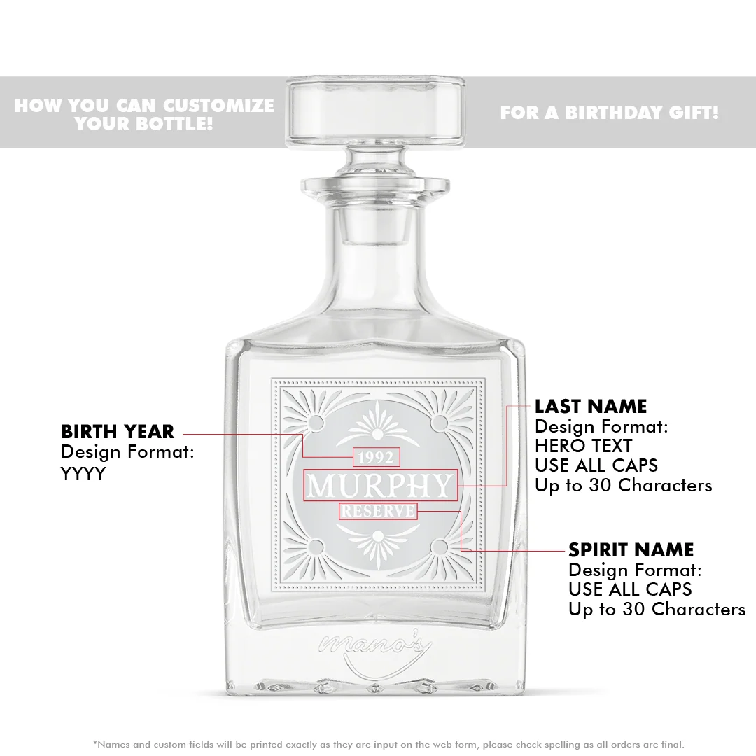 Vintage Design Custom Crystal Glass Decanter - Image 4