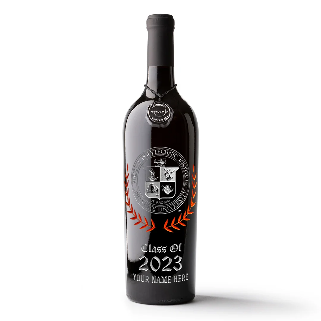 Virginia Tech Custom Alumni Etched Wine - Image 5
